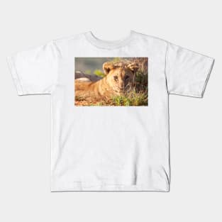Cute little lion cub Kids T-Shirt